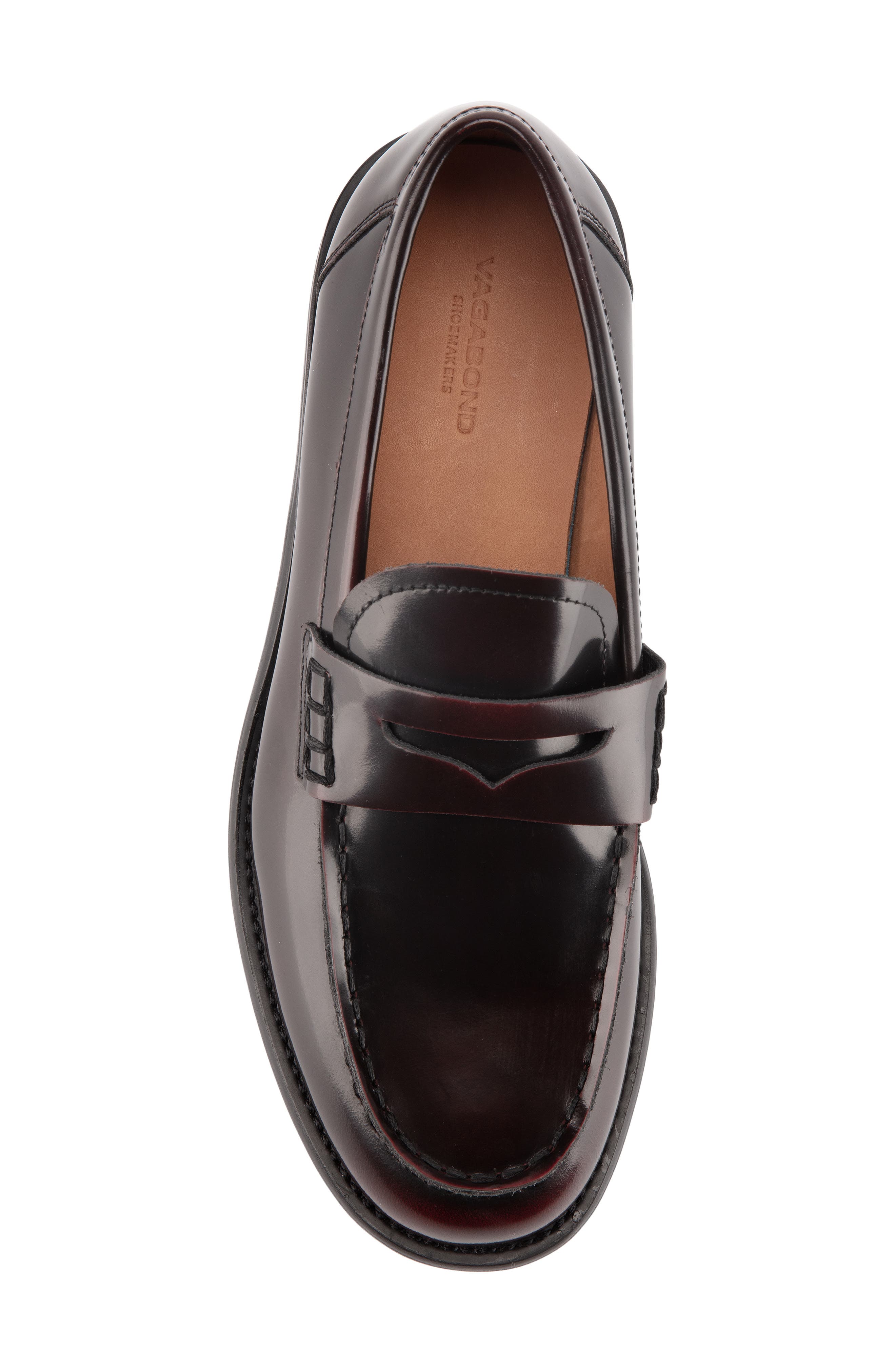 Linn Penny Loafer, Alternate, color, DARK BORDO