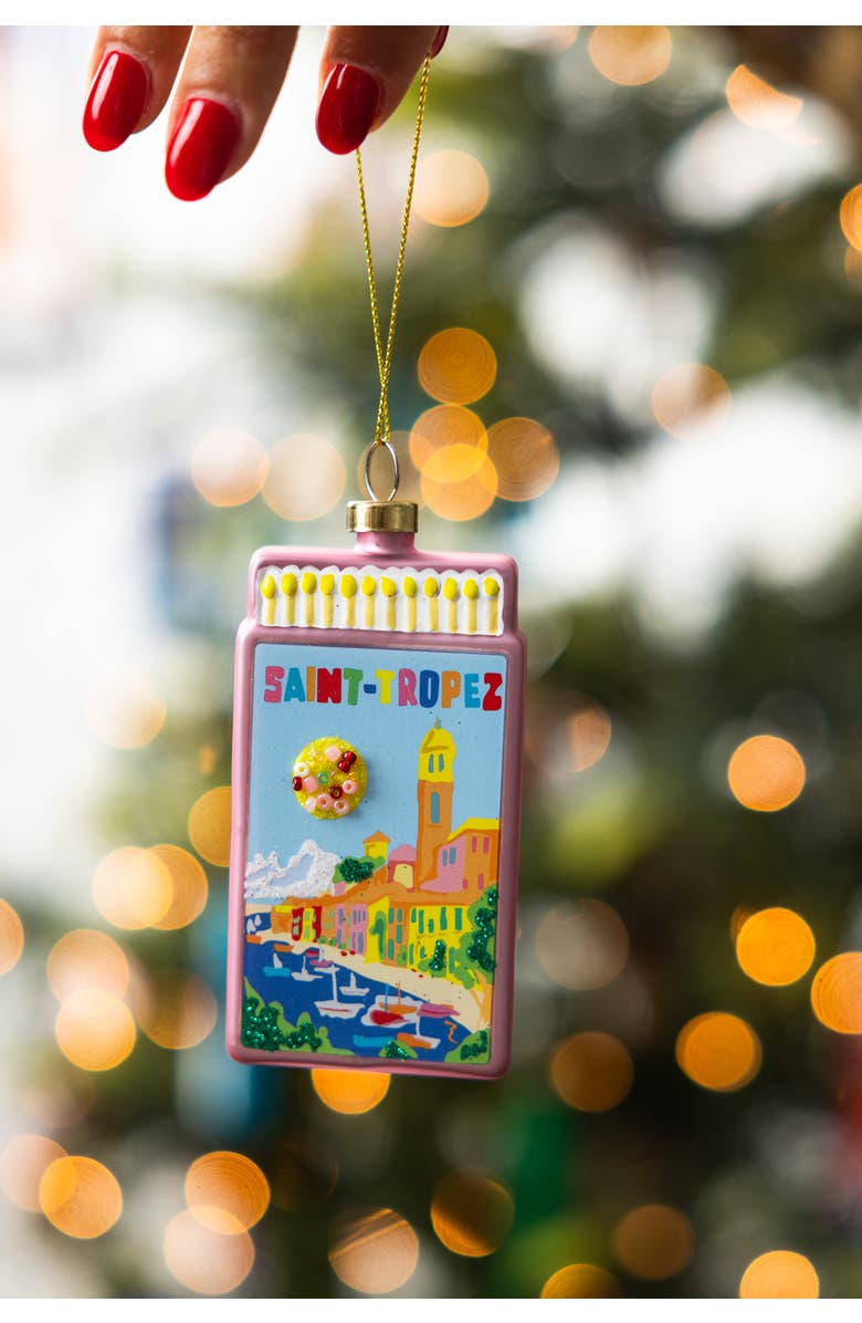 Furbish Matchbook Ornament - St. Tropez, Alternate, color, Pink