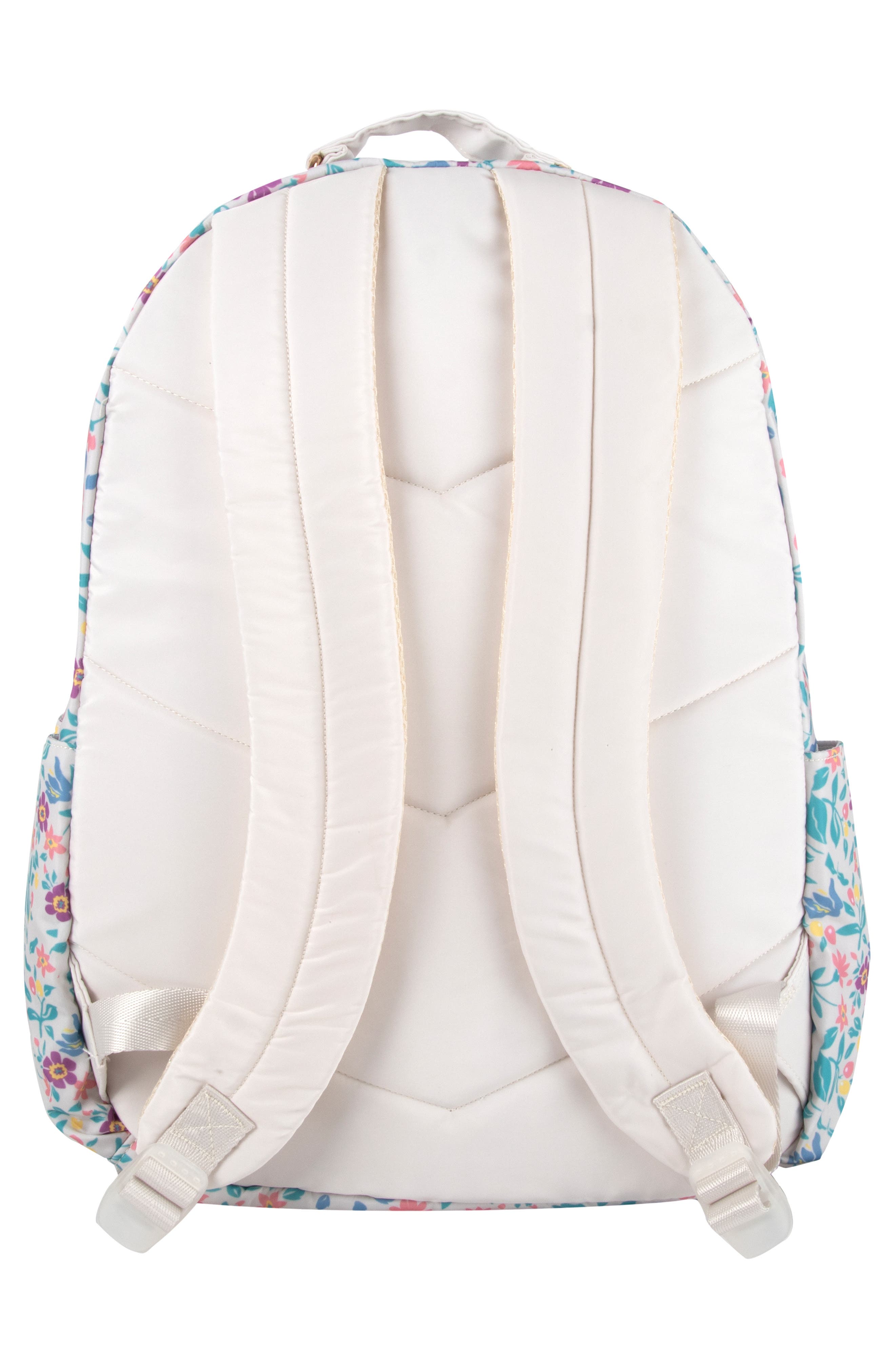 Jessica Simpson Kids' Floral Tweed Backpack, Alternate, color, Beige