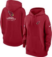 Nike Women's Nike Cardinal Arizona Cardinals 2023 Sideline Club Fleece Pullover Hoodie