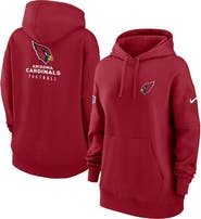 Nike Women's Nike Cardinal Arizona Cardinals 2023 Sideline Club Fleece Pullover Hoodie
