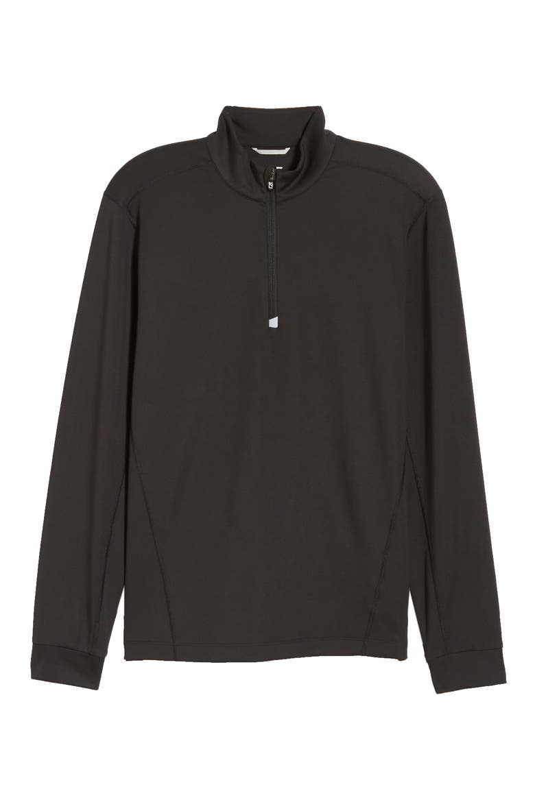Traverse Stretch Quarter Zip Pullover, Alternate, color, BLACK
