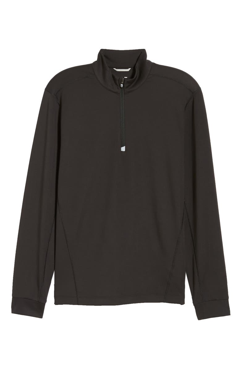 Cutter & Buck Traverse Stretch Quarter Zip Pullover, Alternate, color, Black