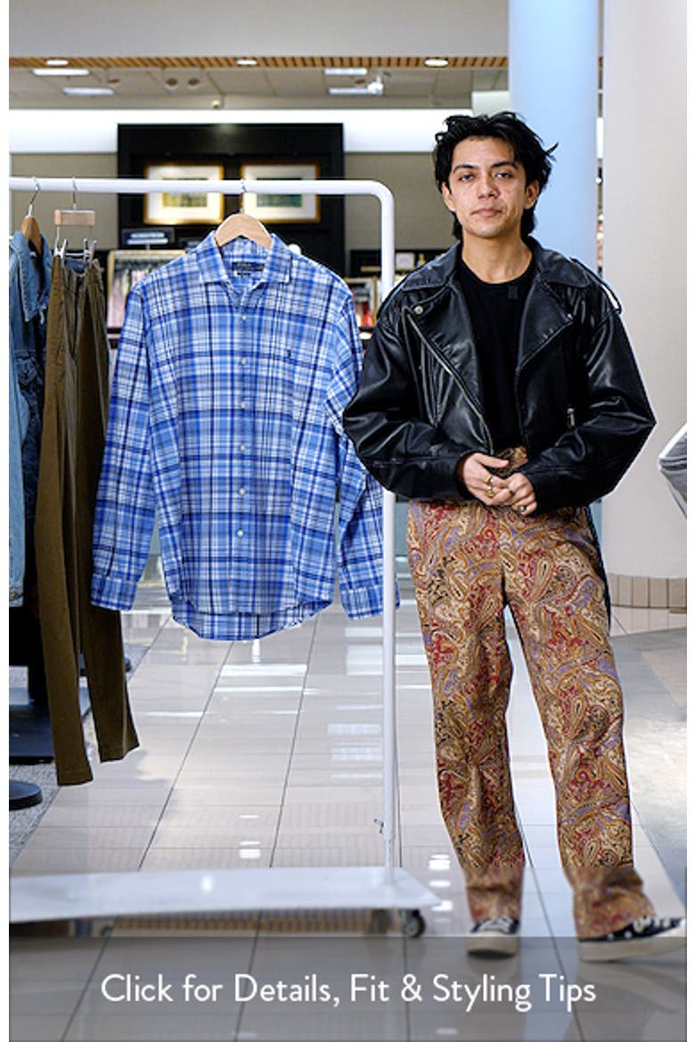 Plaid Classic Fit Oxford Button-Up Shirt video