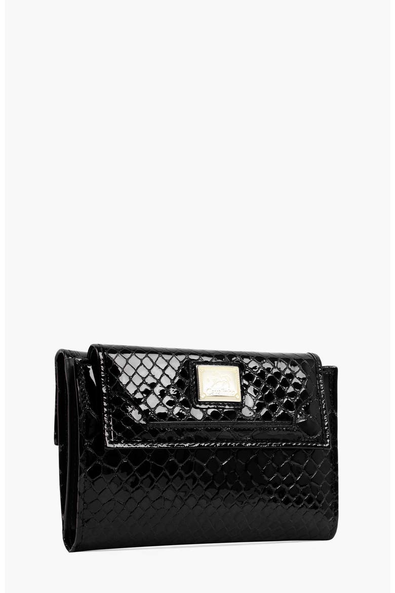 Gallop Patent Leather Wallet 205, Alternate, color, Black