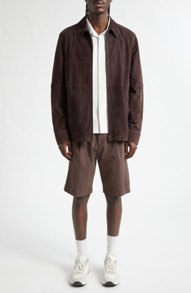 Herno Seersucker Bermuda Shorts, Alternate, color, 8800 Chocolate