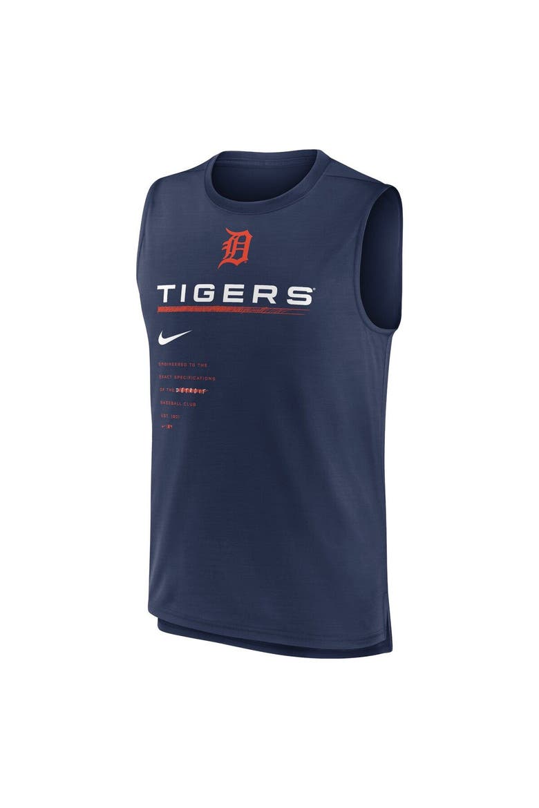 Men's Nike Navy Detroit Tigers Exceed Performance Tank Top, Alternate, color, Navy