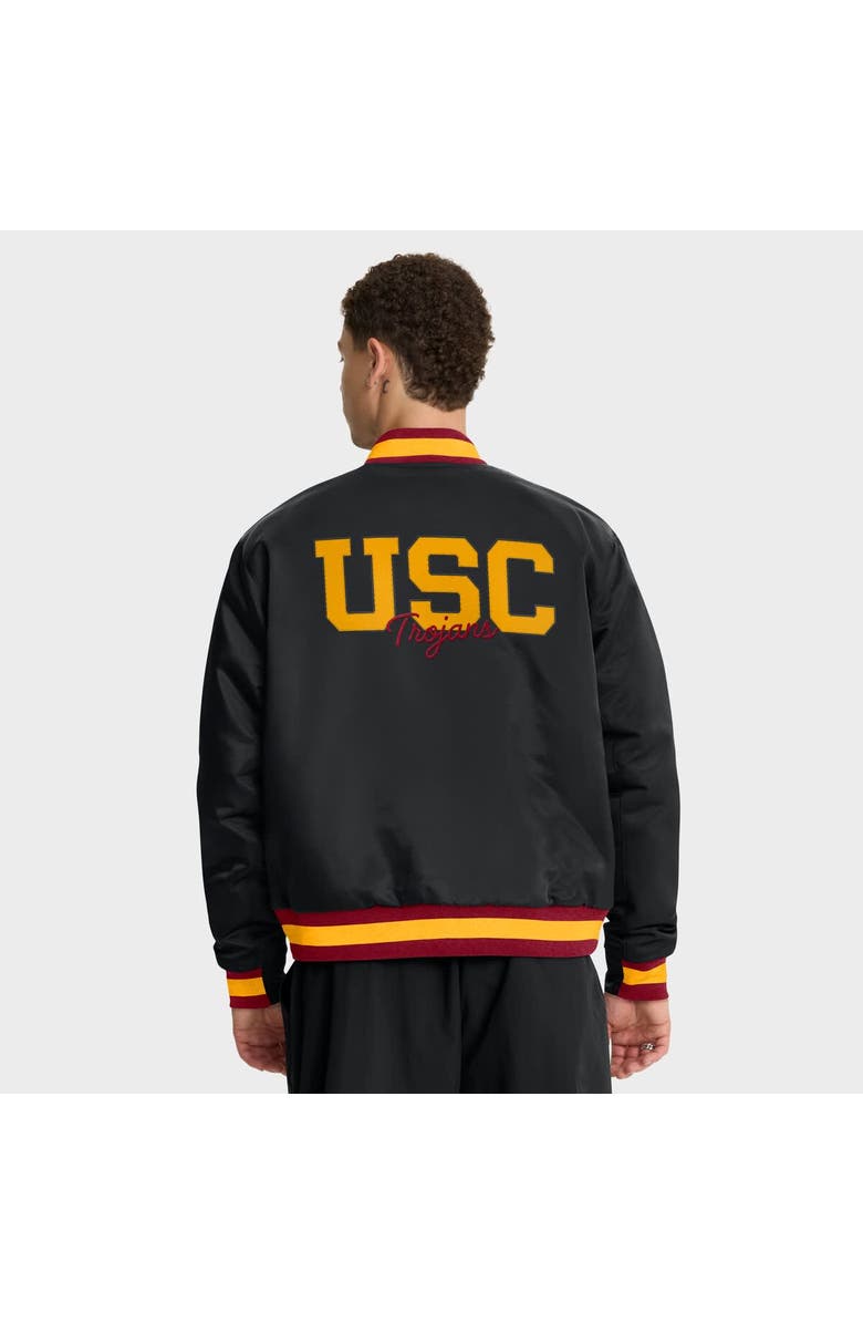 Nike Men's Nike Black USC Trojans Legacy Full-Snap Bomber Jacket, Alternate, color, Black