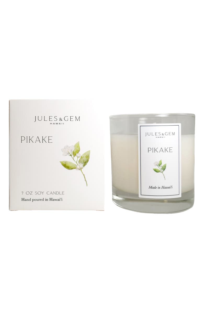 Jules & Gem Hawaii Scented Soy Wax Candle, Alternate, color, Pikake