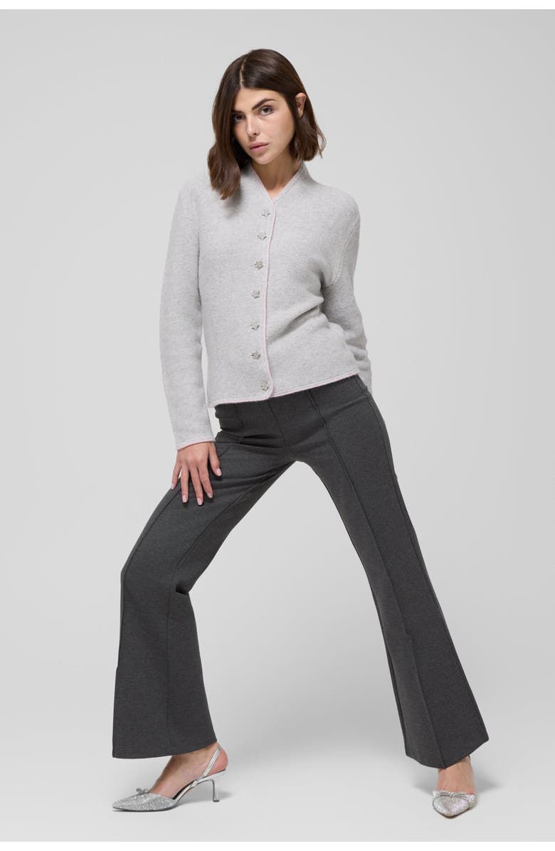 Le Fafo Loria Cashmere Cardigan Sweater, Alternate, color, Gray