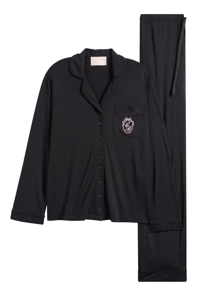 Classic Soft Modal Blend Pajamas, Alternate, color, BLACK