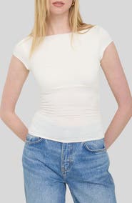 Blu Pepper Boat Neck Top