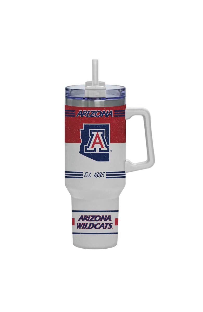 INDIGO FALLS Arizona Wildcats 40oz. Rocky Vintage Tumbler, Main, color, White