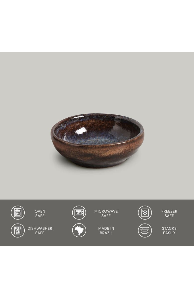 Porto Brasil Organic Ramekin Set of 6, Alternate, color, Titanium