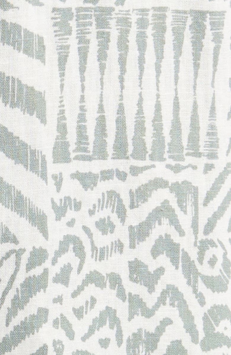 Rails Carson Block Print Short Sleeve Linen Blend Button-Up Shirt, Alternate, color, 