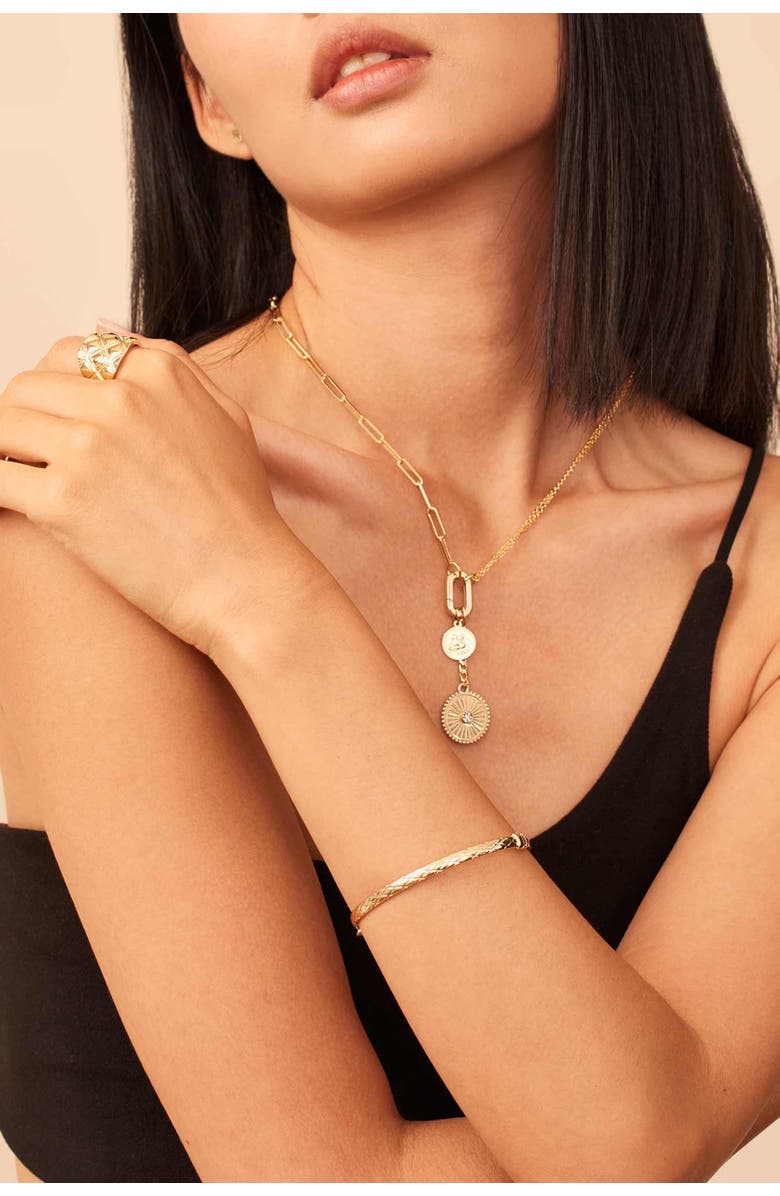 Oradina 14K Gold Diamondback Ring, Alternate, color, Yellow Gold