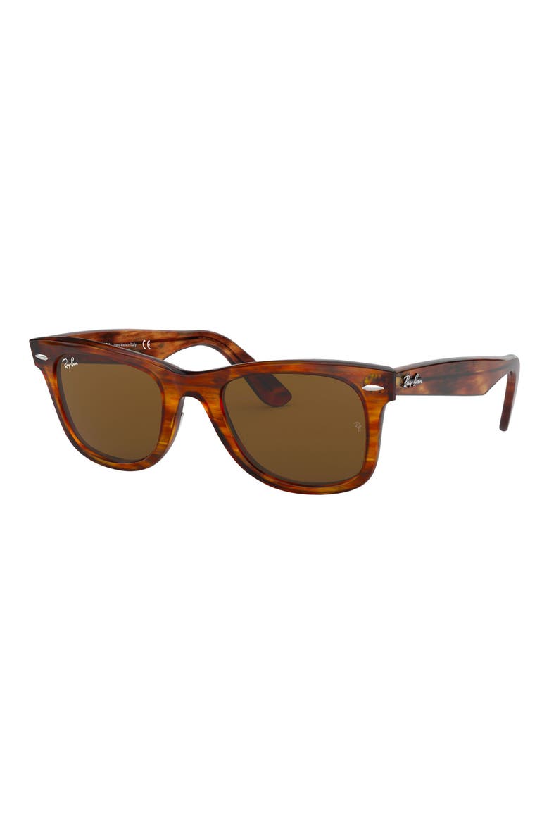 50mm Classic Wayfarer Sunglasses, Alternate, color, LIGHT TORTOISE