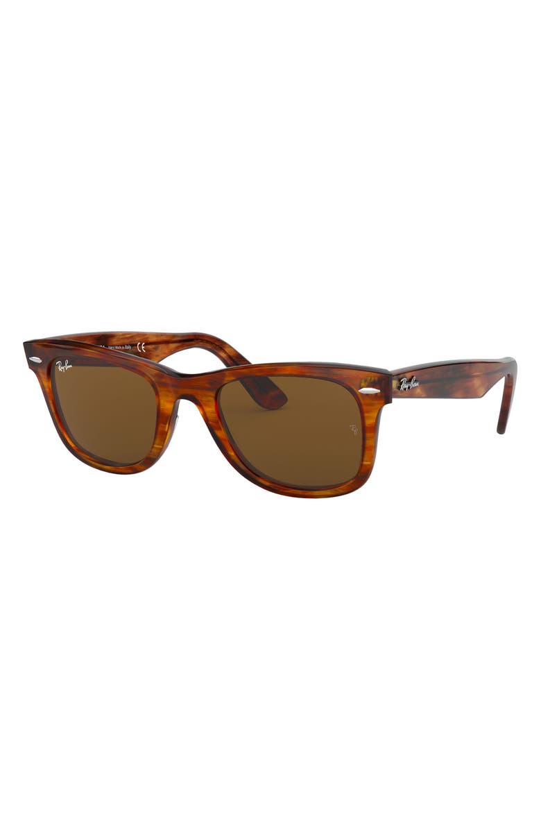 Ray-Ban 50mm Classic Wayfarer Sunglasses, Alternate, color, Light Tortoise