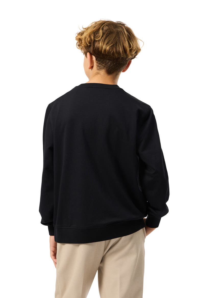 Kids' Duke Embroidered Sweatshirt, Alternate, color, BLACK