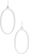 Karine Sultan Minimalist Oval Twist Drop Earrings