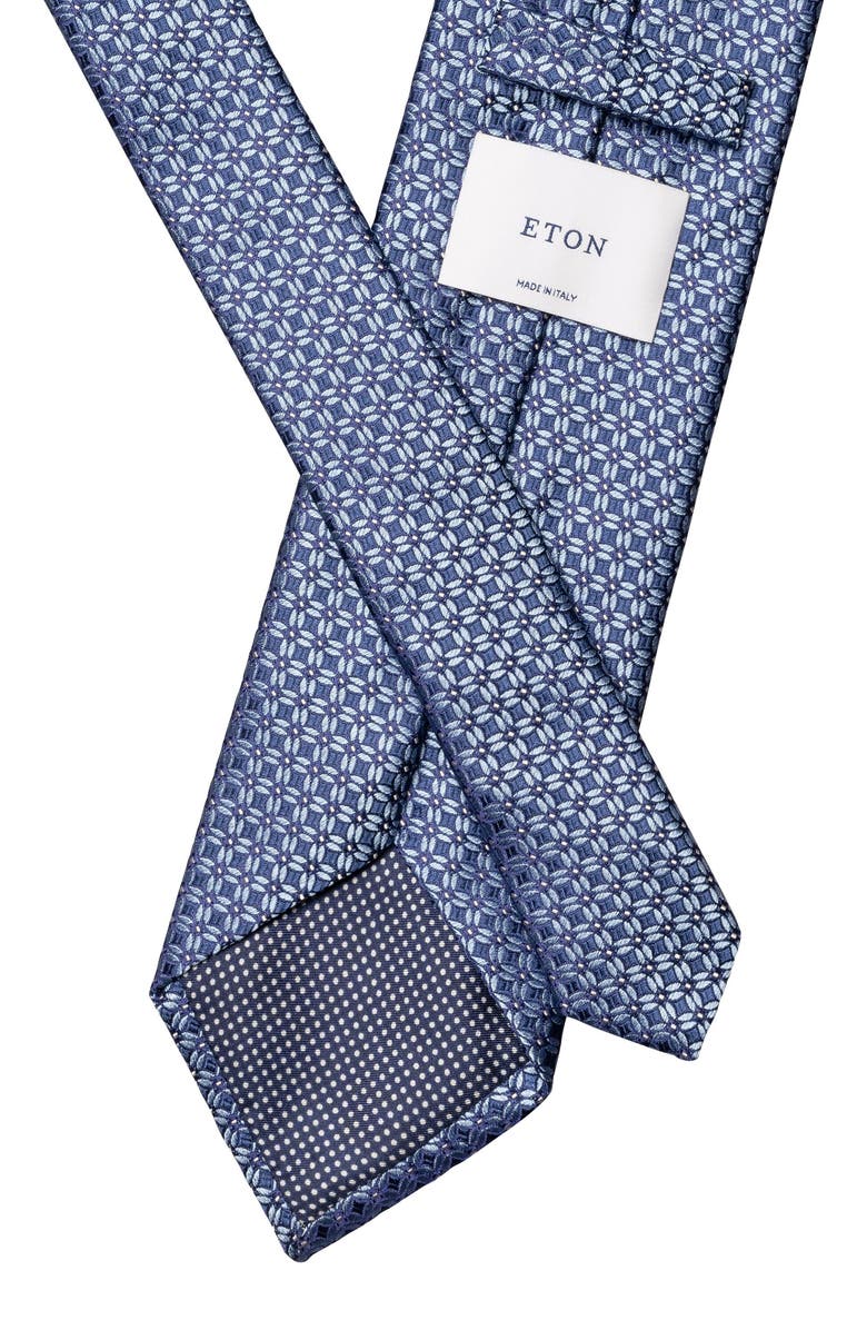 Eton Floral Geometric Silk Tie, Alternate, color,