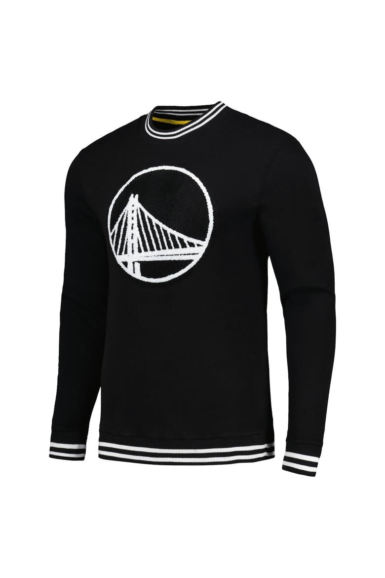 Men's Stadium Essentials Black Golden State Warriors Club Level Pullover Sweatshirt, Alternate, color, Black
