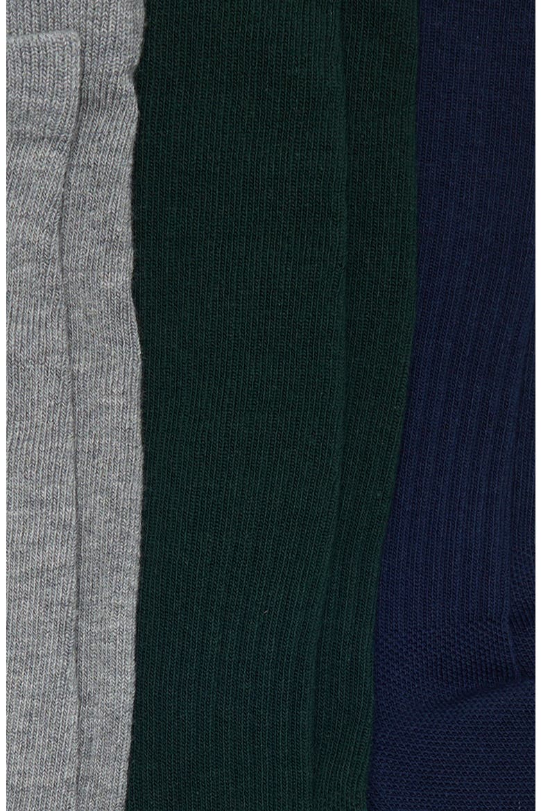 3-Pack Graduated Compression Crew Socks, Alternate, color, NAVY FOREST MIX