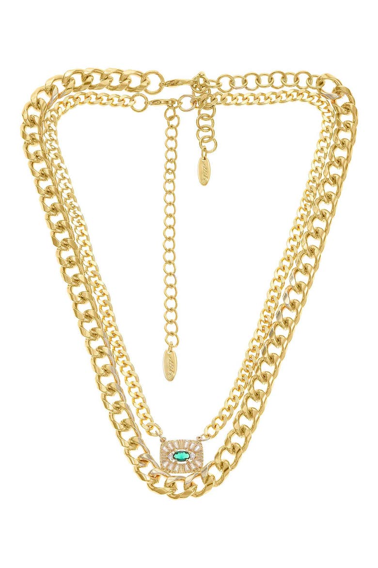 Set of 2 Chain Necklaces, Main, color, GOLD