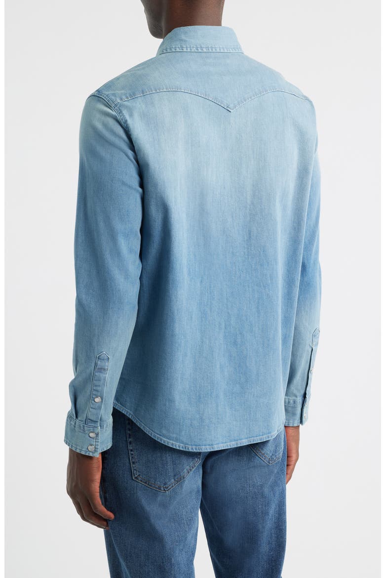 Huston Classic Fit Western Denim Snap-Up Shirt, Alternate, color, STANTON