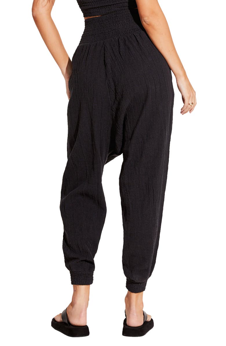 Vitamin A<sup>®</sup> Nya Smocked Linen & Organic Cotton Cover-Up Pants, Alternate, color, 