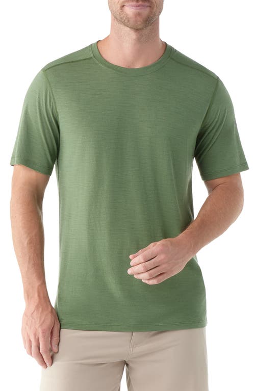 Smartwool Merino Wool Blend Short Sleeve T-shirt In Fern Green
