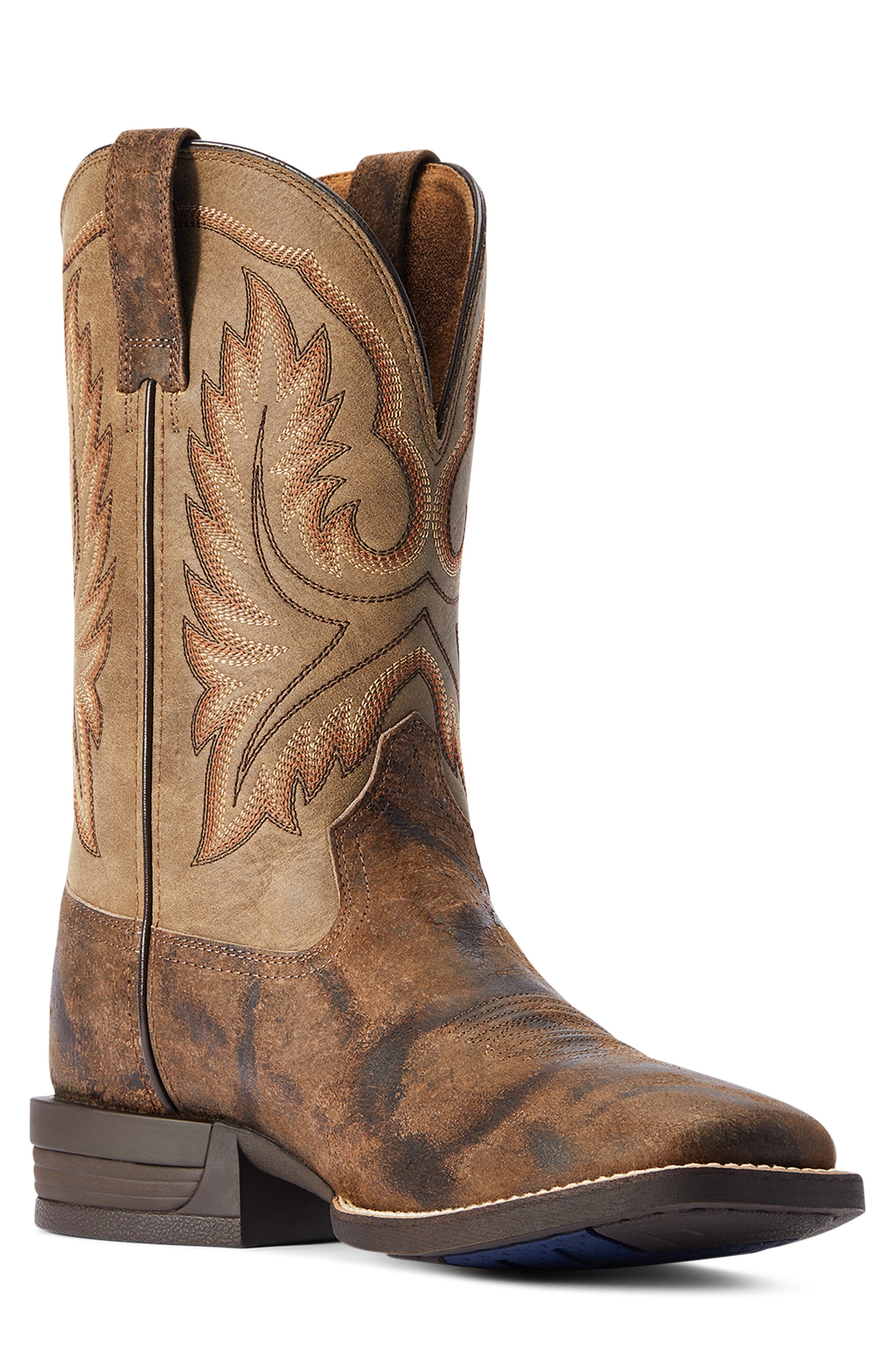 Ariat Wilder Cowboy Boot, Alternate, color, Antique Grey/ Brown Bomber