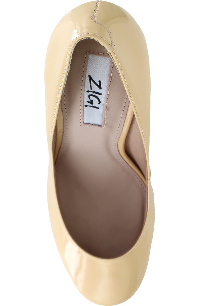 ZIGI Giorgia Platform Pump, Alternate, color, Nude Patent