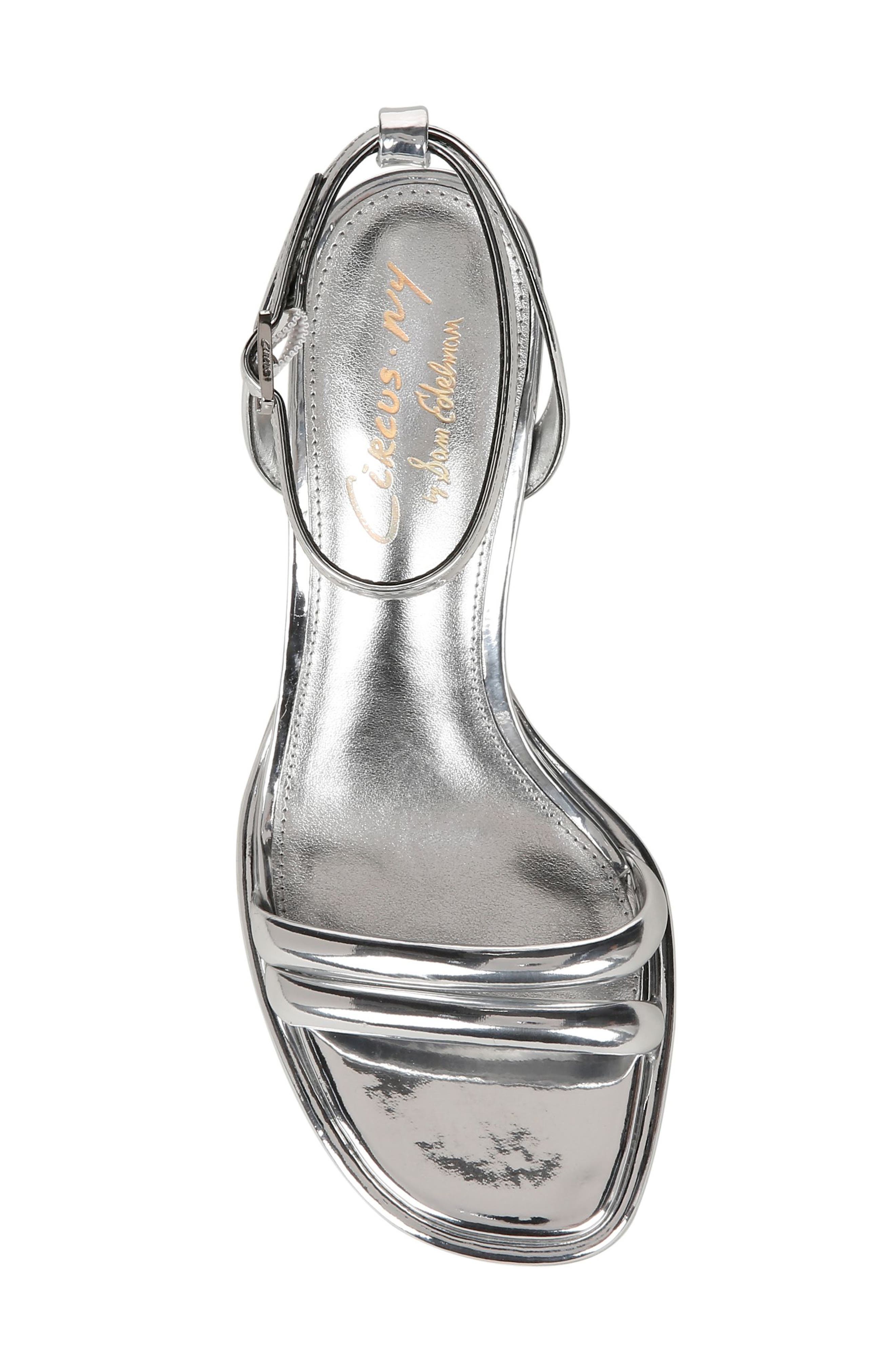 Hartlie Ankle Strap Sandal, Alternate, color, SOFT SILVER