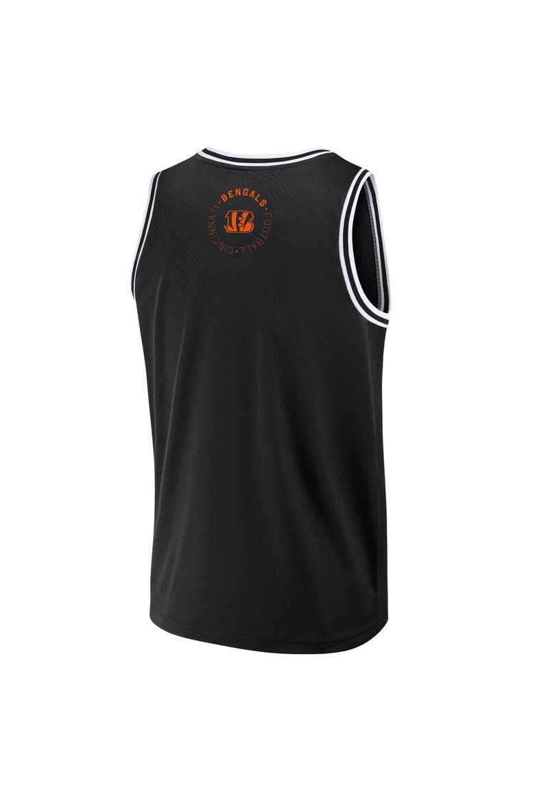 Men's Fanatics Black Cincinnati Bengals Elements Future Ground Jersey Tank Top, Alternate, color, Black
