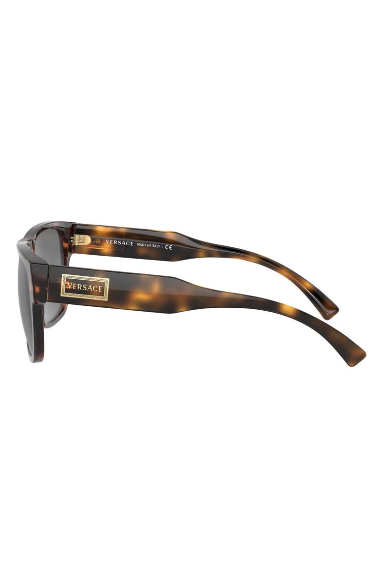 Versace 56mm Flat Top Sunglasses, Alternate, color, 
