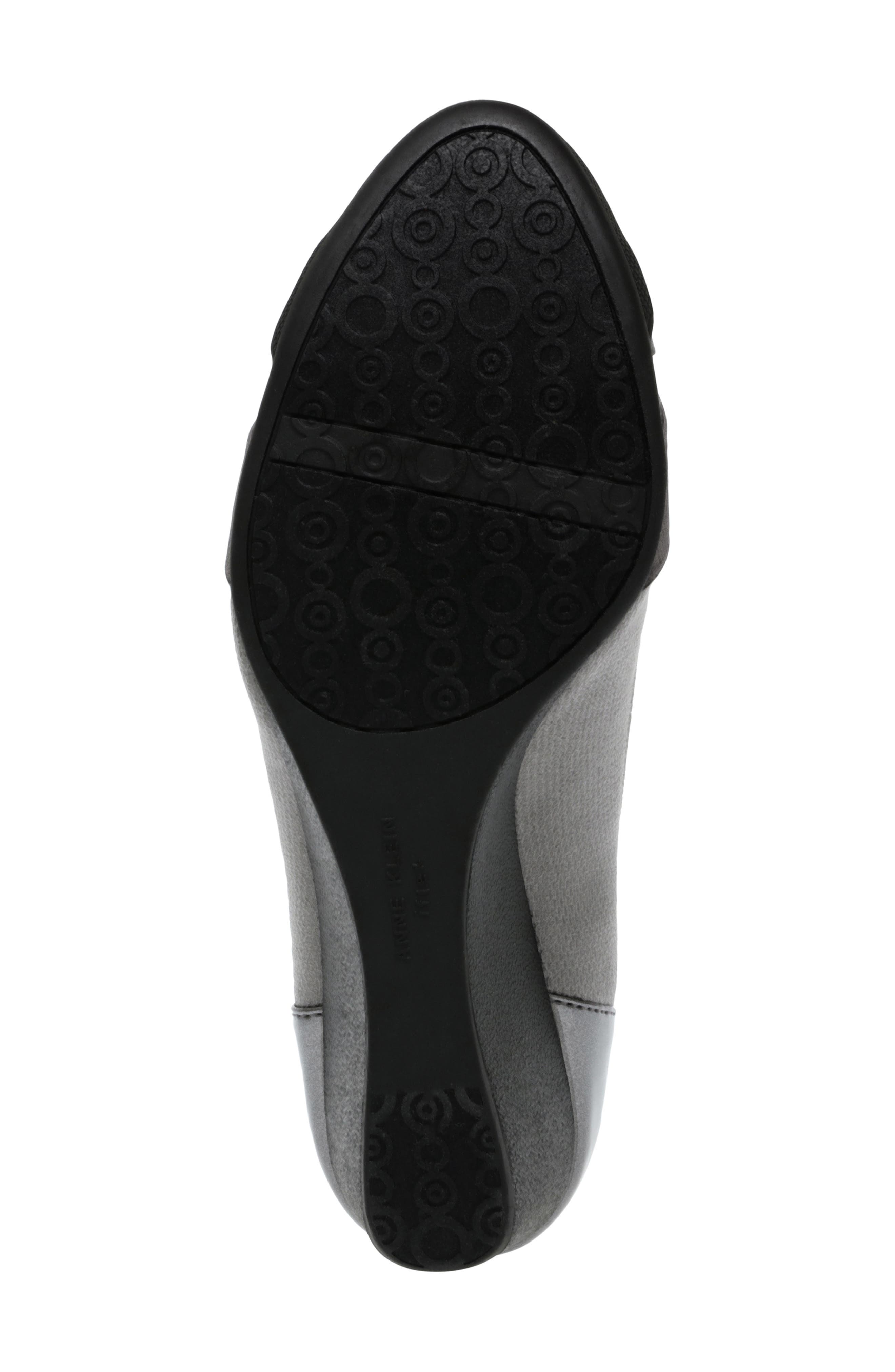 Anne Klein Timeout Wedge Pump, Alternate, color, Pewter