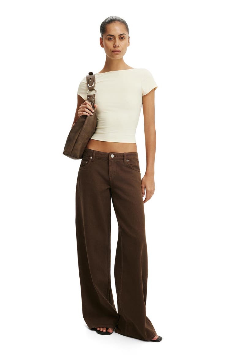 Women's Hold Me Scoop Back Tee, Alternate, color, Vanilla Glow