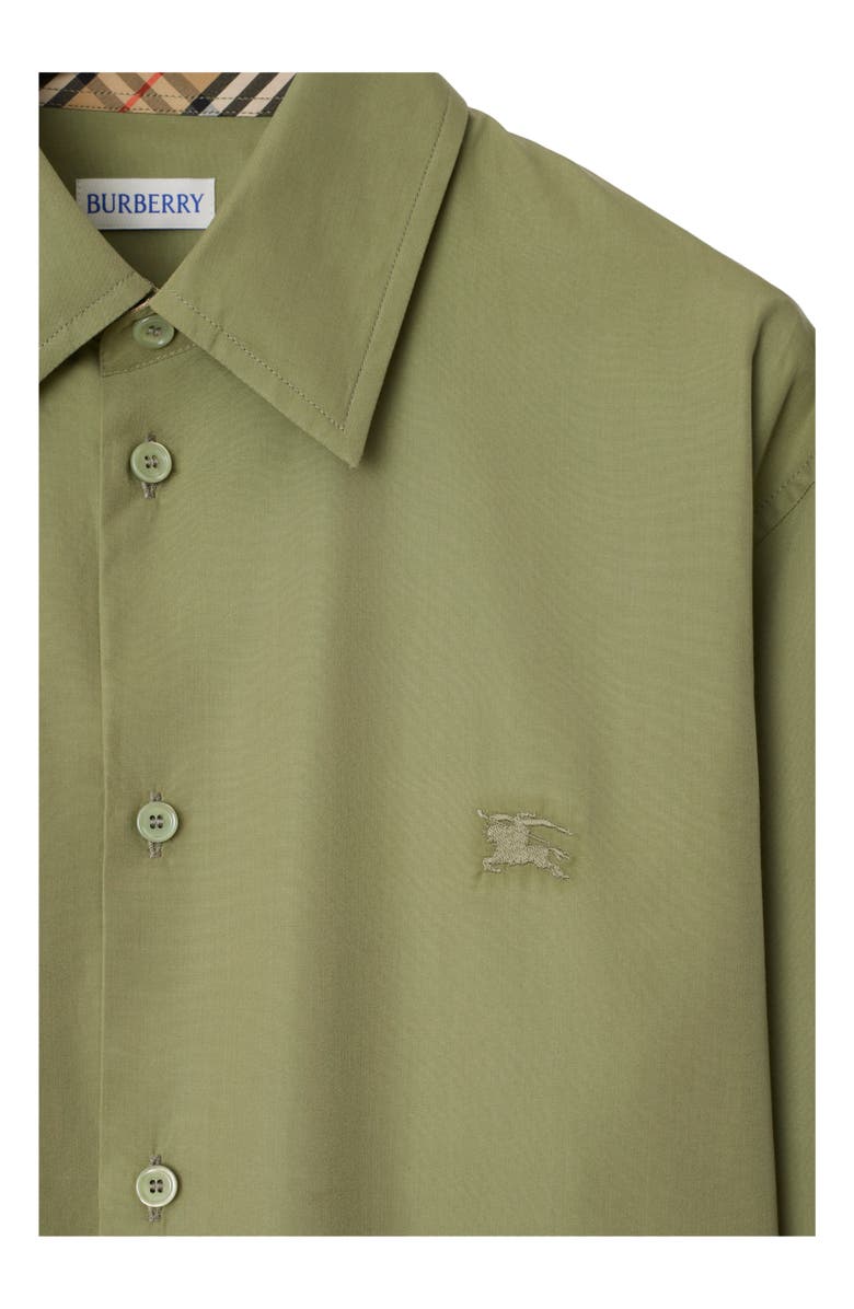 Burberry Slim Fit Cotton Shirt, Alternate, color, Wreath