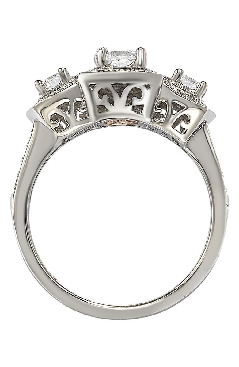 SUZY LEVIAN Sterling Silver CZ Bridal Ring, Alternate, color, White