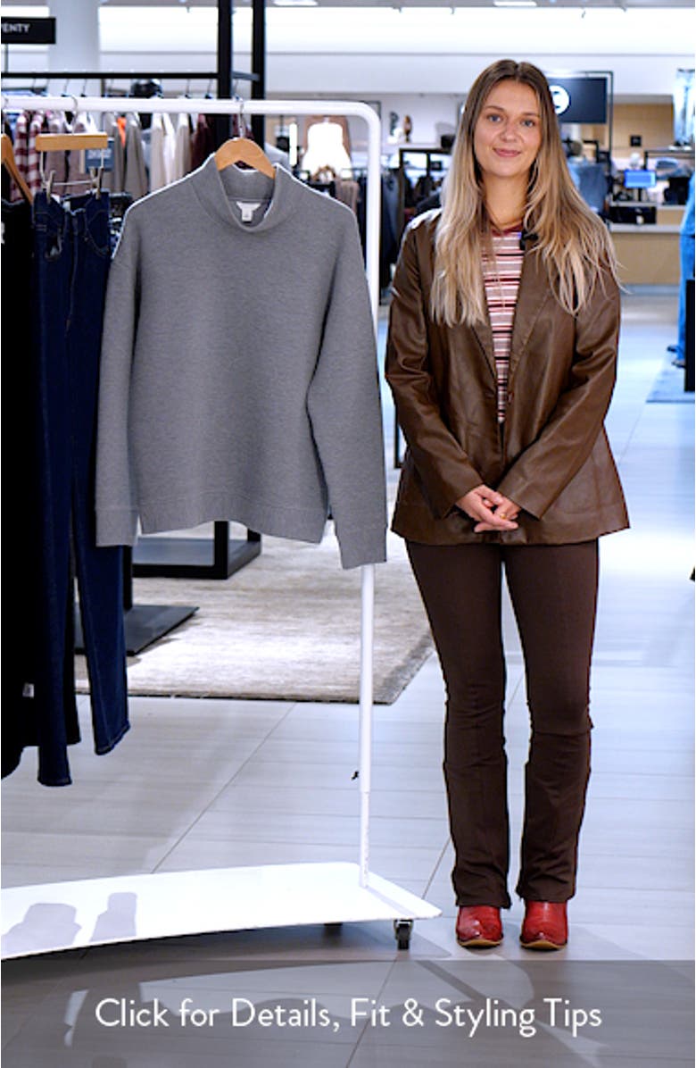 Mock Neck Ottoman Sweatshirt, sales video thumbnail