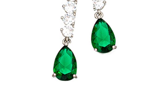 Eye Candy Los Angeles Evelyn Cubic Zirconia Tennis Y-necklace In Silver