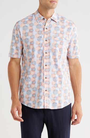 NICOBY Regular Fit Short Sleeve Stretch Button-Up Shirt