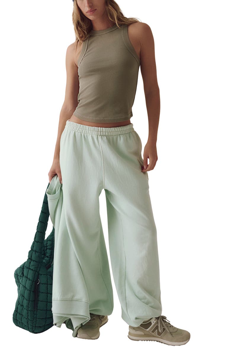 Free People Knockout Tank Top, Alternate, color, Sage Stone