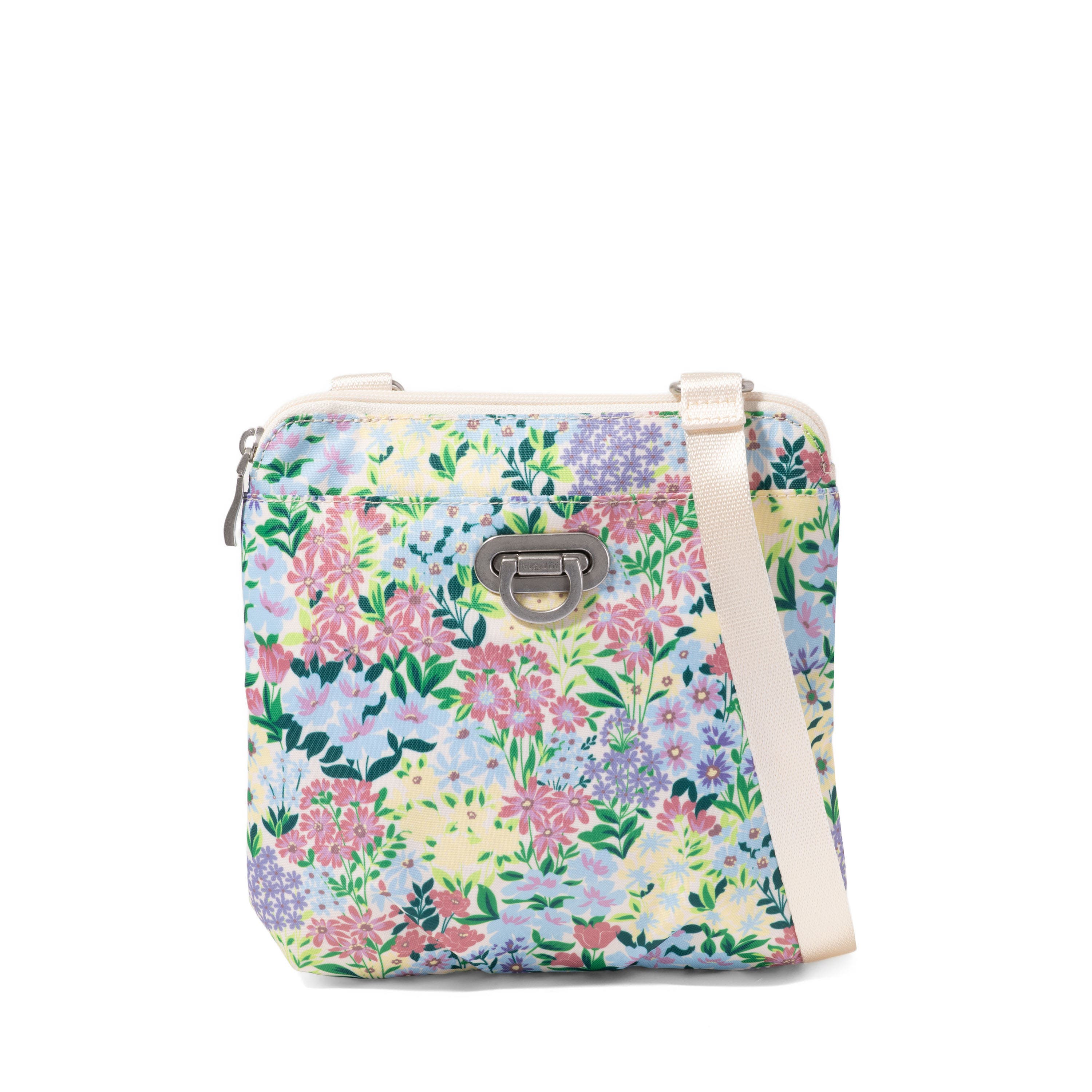 BAGGALLINI Coastal Flip Lock Mini Crossbody, Main, color, Meadow Print