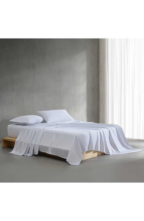 Calvin Klein Abstract Ditsy Floral 300 Thread Count Sateen Sheet Set In Ice Blue