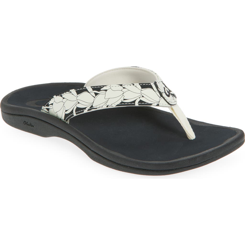 Olukai Ohana Flip Flop In Black
