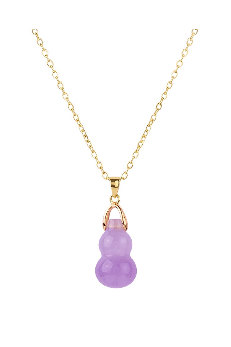 Hulu Purple Gemstone Pendant Necklace, Main, color, Purple
