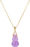 seree Hulu Purple Gemstone Pendant Necklace