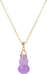 seree Hulu Purple Gemstone Pendant Necklace